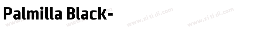 Palmilla Black字体转换